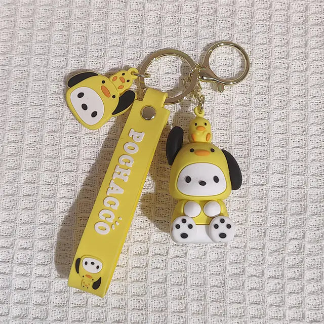 Cute Anime Twin Girl Pendant Keychain Toy
