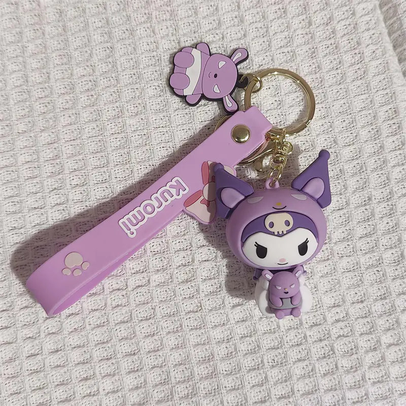 Cute Anime Twin Girl Pendant Keychain Toy