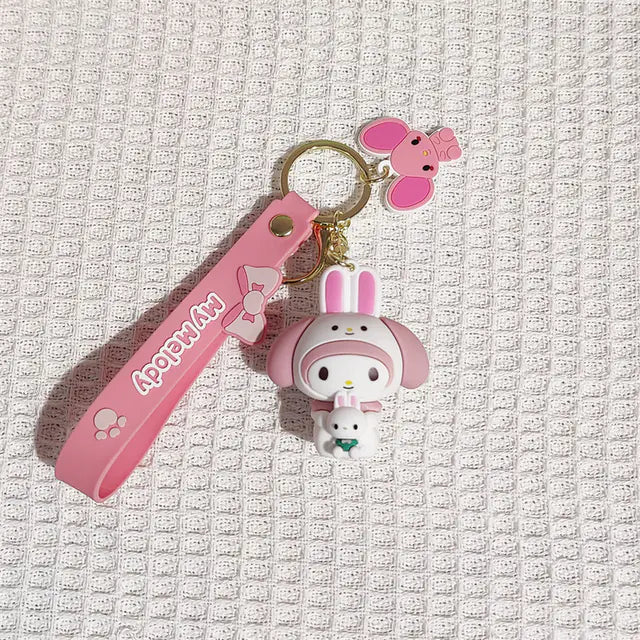 Cute Anime Twin Girl Pendant Keychain Toy