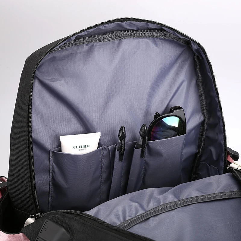 3Pcs Anime-Inspired Slayer Backpack Set – School & Travel Ready