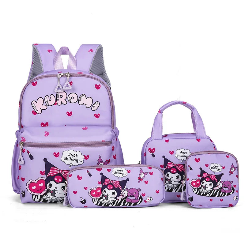 Kawaii Backpack Set (Inspired by Hello Kitty/ Kuromi/My Melody)