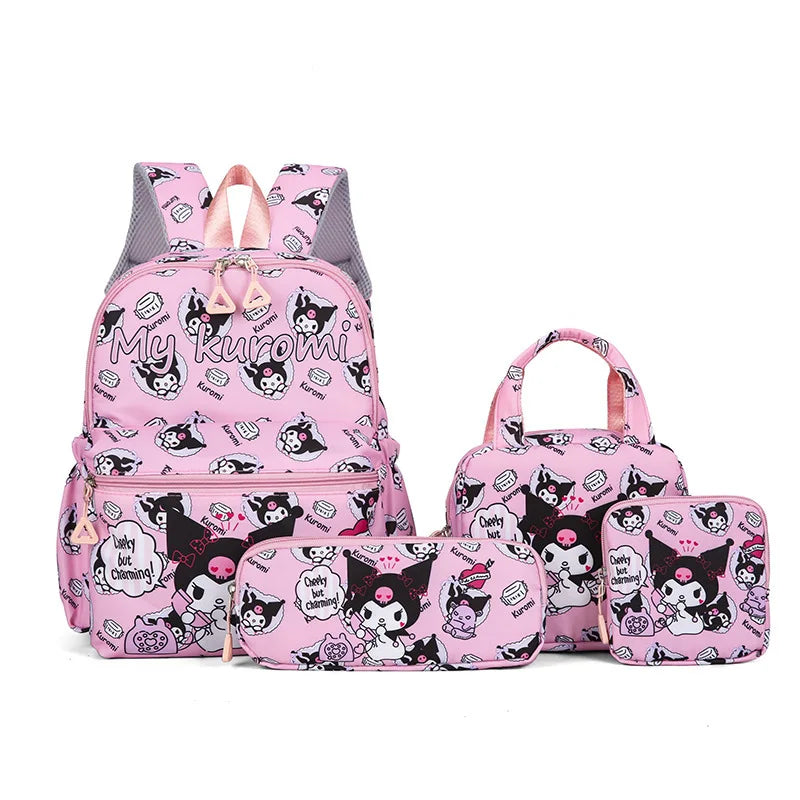 Kawaii Backpack Set (Inspired by Hello Kitty/ Kuromi/My Melody)