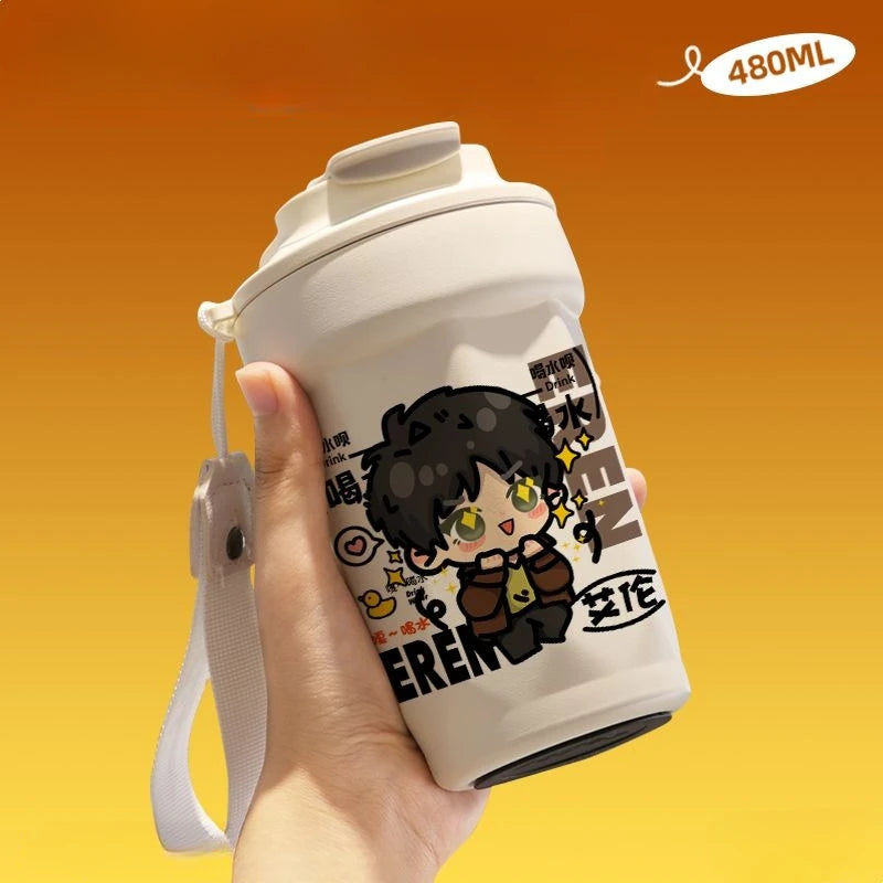 Anime Inspired Attack /Thermos Cup Stainless Steel