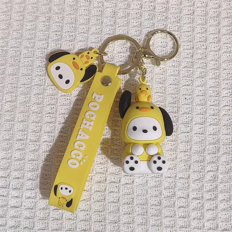 Cute Anime Twin Girl Pendant Keychain Toy