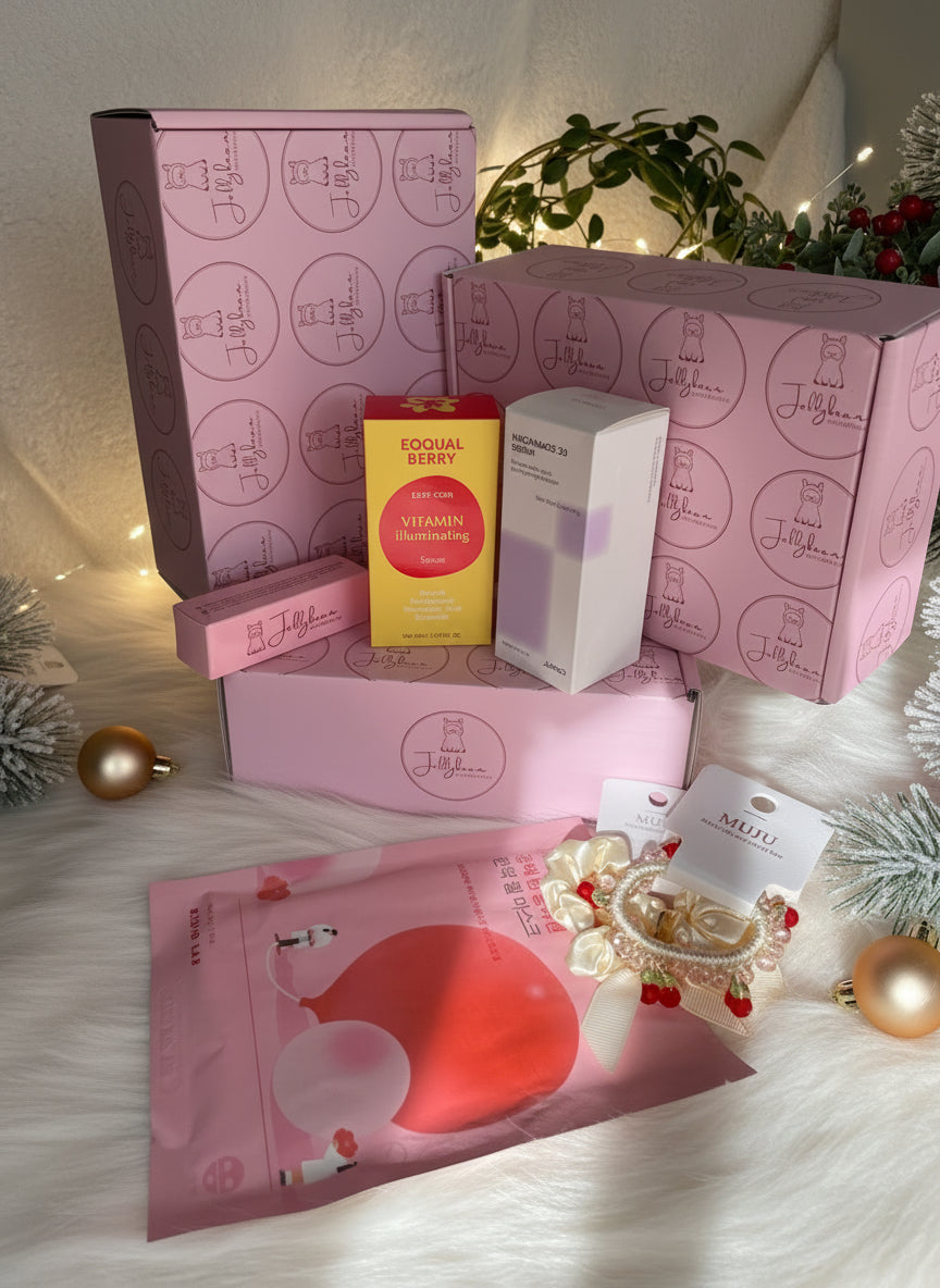 K-Beauty Skincare Gift Set – Vitamin C + Niacinamide Glow Box