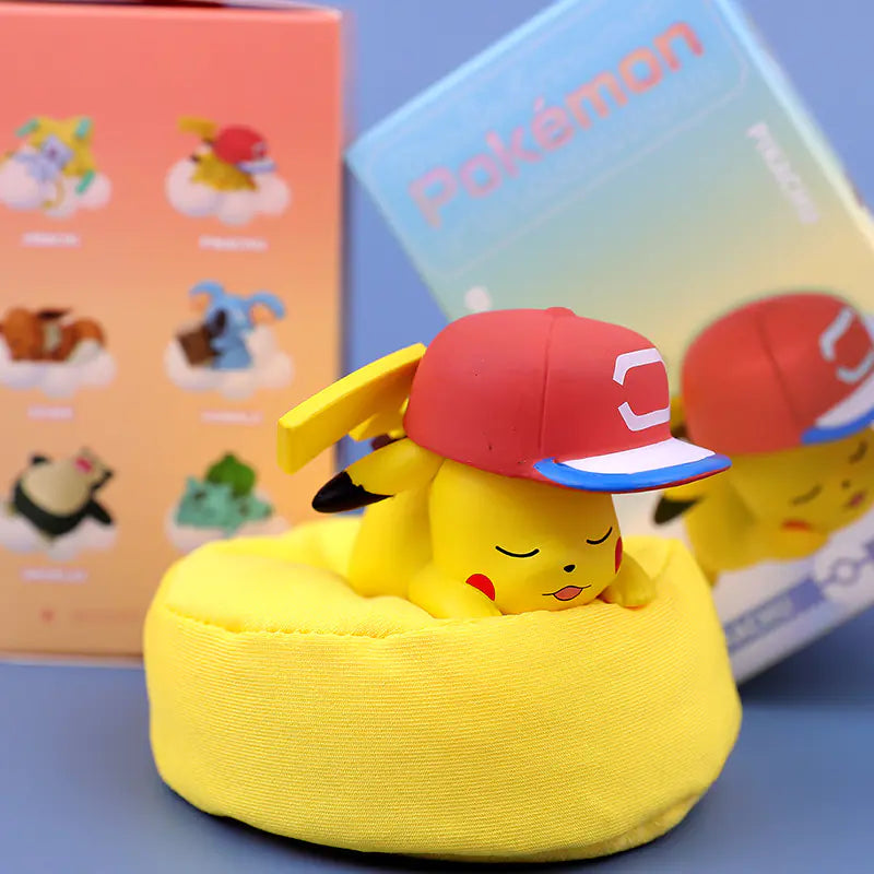 Wolf Bo Wang Pokémon Blind Box Pikachu Car Model Figure