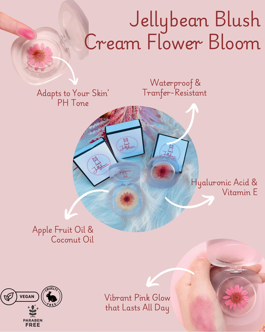 Jellybean Blush Cream  Flower Bloom