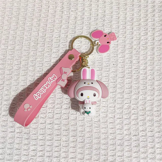 Cute Anime Twin Girl Pendant Keychain Toy