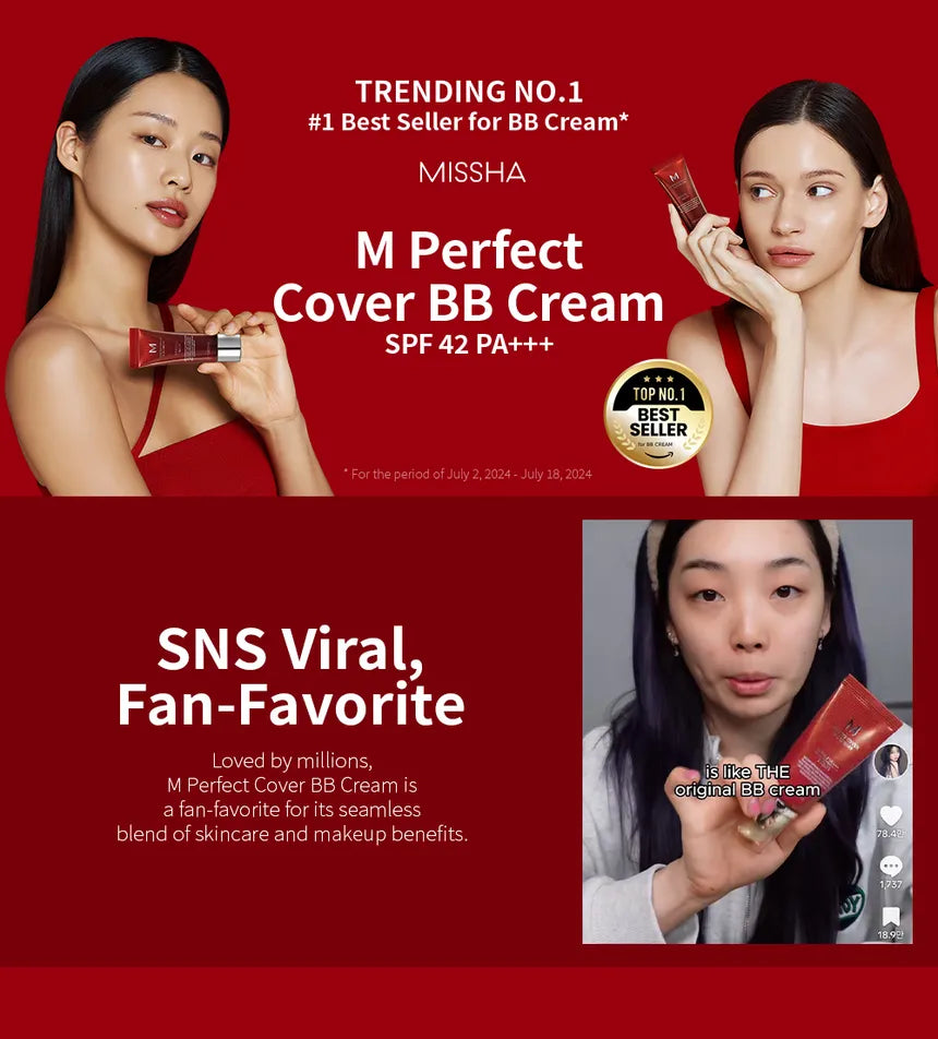 MISSHA M Perfect Cover BB Cream Mini [20ml] – No. 23 / 27