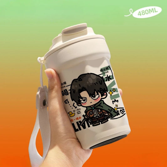 Anime Inspired Attack  /Thermos Cup Stainless Steel