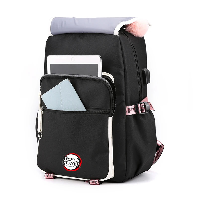 3Pcs Anime-Inspired Slayer Backpack Set – School & Travel Ready